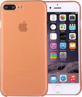 Voor iPhone 8 Plus & 7 Plus Ultradunne Superlight transparante PP beschermhoes (oranje)