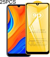 Voor Huawei Y6s (2019) 25 PCS 9D Full Glue Full Screen Tempered Glass Film