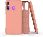 Voor Huawei P30 Lite effen kleur TPU Slim schokbestendige beschermhoes (oranje)