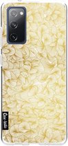 Casetastic Samsung Galaxy S20 FE 4G/5G Hoesje - Softcover Hoesje met Design - Abstract Pattern Gold Print