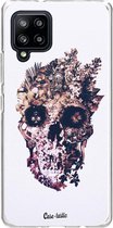 Casetastic Samsung Galaxy A42 (2020) 5G Hoesje - Softcover Hoesje met Design - Metamorphosis Skull Print