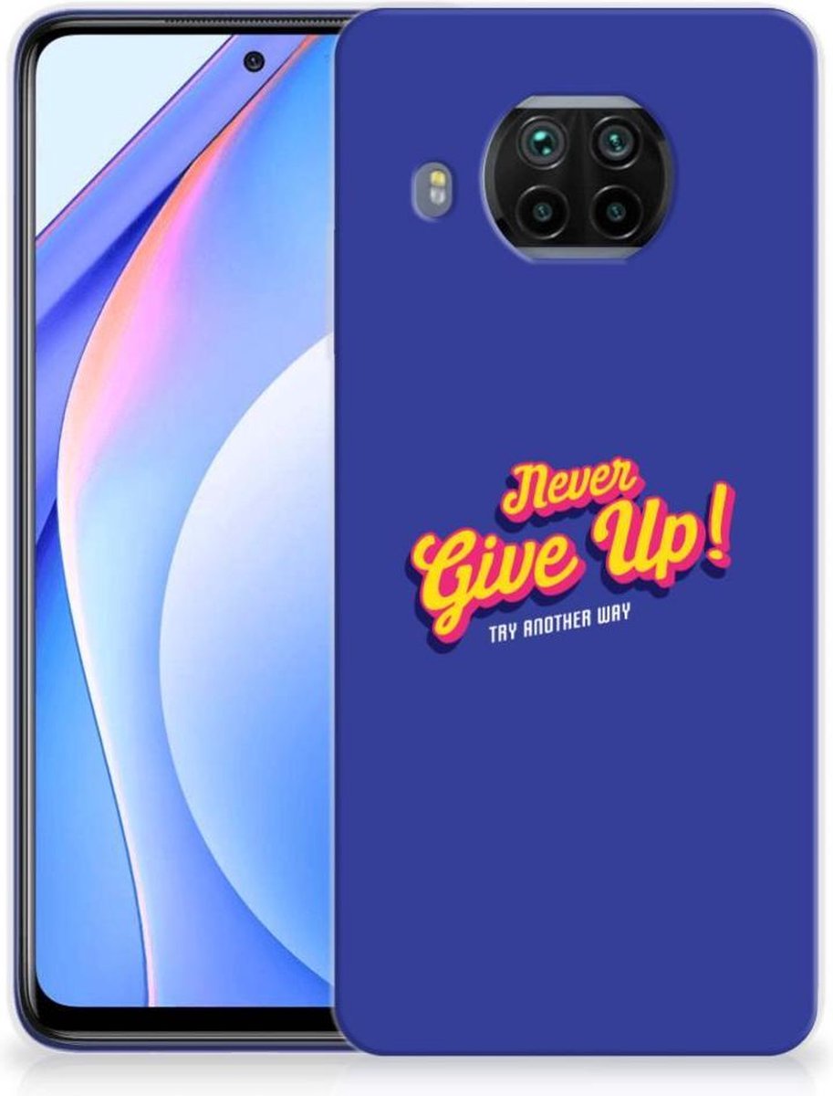 Xiaomi Mi 10T Lite Siliconen hoesje met naam Never Give Up