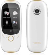 Boeleo K1 2,0-inch scherm stemvertaler Smart Business Travel AI vertaalmachine 512 MB + 4 GB 45 talen vertaler (zwart)