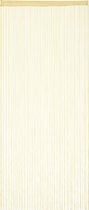 Relaxdays Draadgordijn - deurgordijn slierten - draadjesgordijn - gordijn franjes - beige - 90x245cm