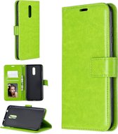 Voor Nokia 3.2 Crazy Horse Texture horizontale flip lederen tas met houder & kaartsleuven & portemonnee & fotolijst (groen)