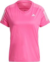 adidas - Own The Run Tee - Harloopshirt Dames - XL - Roze