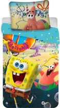 SpongeBob Dekbedovertrek Bikini Bottom - Eenpersoons -  140 x 200 cm - Katoen