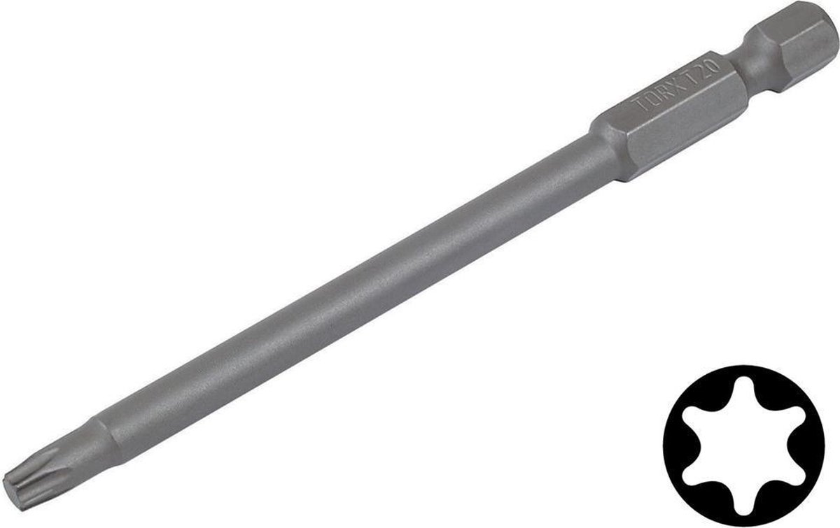 wolfcraft - Torx T25 - Extra Lang - 89mm - Solid-bit -1250000