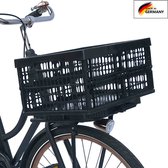 fietskrat vouwbaar 32 liter zwart 2-delig