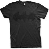 DC Comics Batman Heren Tshirt -XL- Inked Logo Zwart