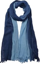 Juleeze Sjaal Dames Print 90*190 cm Blauw Synthetisch Shawl Dames Sjaal