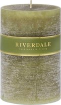 Riverdale - Rustieke Stompkaars salie 10x15cm Groen