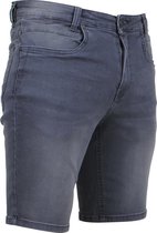 Korte broek heren jeans short met stretch | Blauw denim | Italia