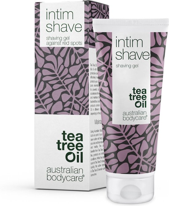 Australian Bodycare intim Shave 100ml - Intieme Scheergel met Tea Tree Olie voor ingegroeide haartjes, Irritatie & Stoppels, voor het scheren van de Bikinilijn en het Scheren van de Intieme zone, pH-Neutraal