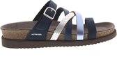 Mephisto HULEDA - Volwassenen Dames slippers - Kleur: Blauw - Maat: 38
