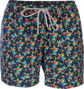 ULTRAMARINE NAVY TURTLE Sneldrogende Zwembroek Heren met Mesh Binnenbroek en Drie Zakken - Zachte en Comfortabele Zwemshort Heren / Zwembroeken Heren - Waterafstotende Zwembroek Mannen / Zwem