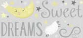 muurstickers Sweet Dreams vinyl 18 stuks