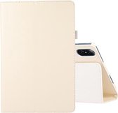 Voor Honor Tablet V7 Pro Litchi Textuur Effen Kleur Horizontale Flip Lederen Case met Houder & Pen Slot (Wit)