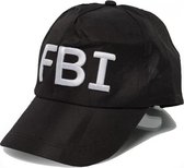 pet FBI polyester zwart/wit one-size