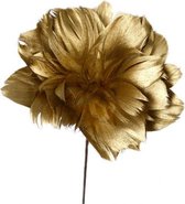 verenbloem op steel 60 cm goud