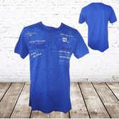 t-shirt Stilo verso helder blauw - L - Violento - Heren t-shirts