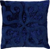 AVALON - Kussenhoes velvet 45x45 cm Insignia Blue - blauw