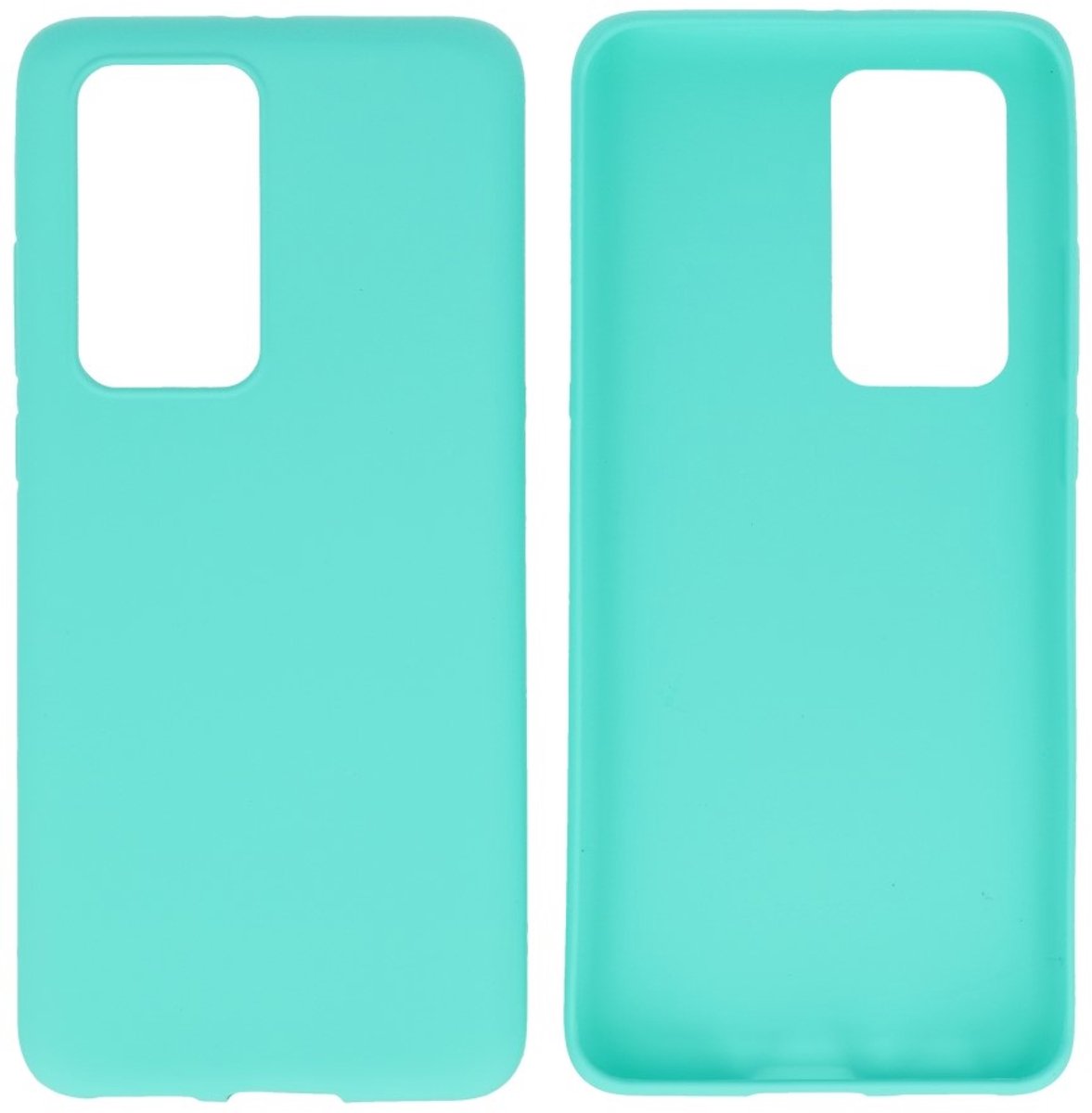 Hoesje Geschikt voor de Huawei P40 Pro - Backcover Color Telefoonhoesje - Turquoise