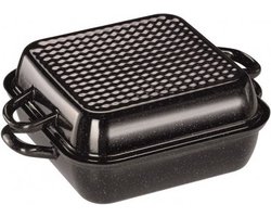 RIESS Braadschaal met deksel - Black - 26x26 cm