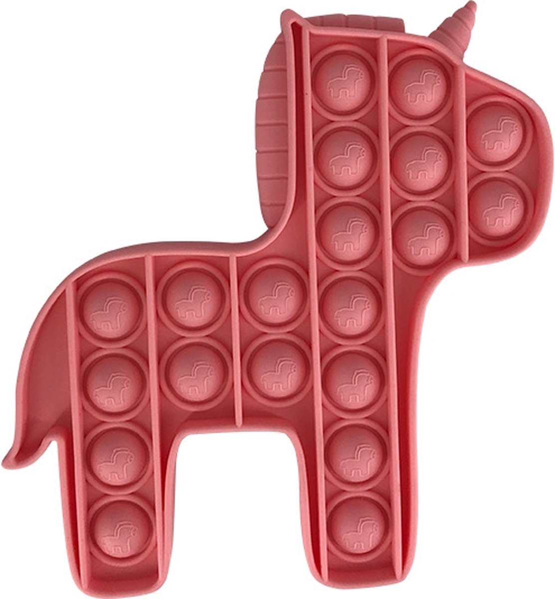 Afbeelding van product Pop it van By Qubix - Pop it fidget toy - Pony - Roze - fidget toy van hoge kwaliteit!
