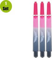 Shot Eagle Claw Duo Dartshafts - Zwart -Rood - In Between - (1 Set)