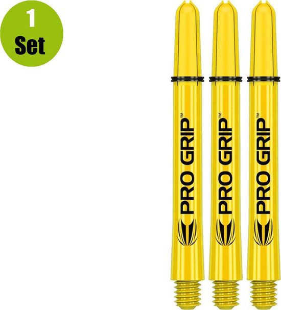 Target Pro Grip Dartshafts - Geel - Medium - (1 Set)