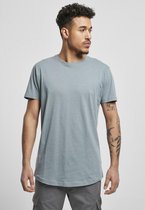 Urban Classics - Shaped Long Heren T-shirt - 3XL - Blauw