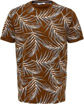 Only & Sons T-shirt Onsiason Slim Ss Aop Tee Noos 22016762 Monks Robe Mannen Maat - XS