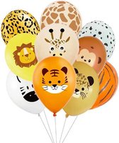 ProductGoods - 10x Jungle Ballonnen Verjaardag - Verjaardag Kinderen - Ballonnen - Ballonnen Verjaardag - Jungle - Kinderfeestje