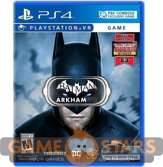 4. Sony Playstation Batman Arkham VR geen kleur