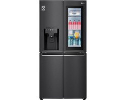 LG GMX844MCBF Amerikaanse koelkast met InstaView™ Door-in-Door™ - Smal design - 508L inhoud - DoorCooling+™ - Water- en ijsdispenser met UVnano™ - Inverter Linear Compressor