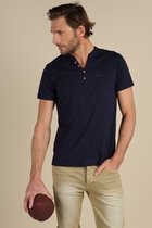 DEELUXE T-shirt met knoopsluiting KALONI Navy