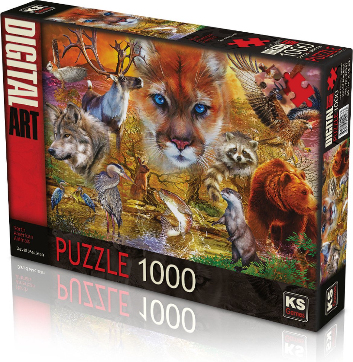 KS Games North American Animals – Puzzel – 1000 stukjes – 68 x 48 cm