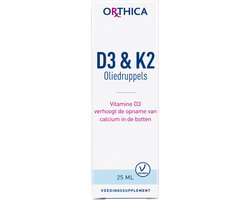 Orthica D3 & K2 Oliedruppels - vitaminen - 25 ml
