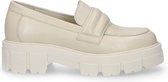 Sacha - Dames - Latte leren loafers - Maat 41