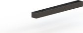 MySteel Gepoedercoat staal plantenbak Texas xxl 4800x500 Inclusief Bodemplaat - Kleur: RAL9005 (zwart) - Hoogte: 400mm
