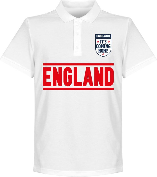 Engeland It's Coming Home Team Polo  - Wit - 4XL