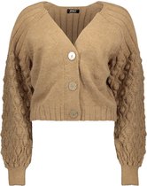 Only Vest Onlfreeze L/s V-neck Cardigan Knt 15236201 Tannin/w Melange Dames Maat - XL