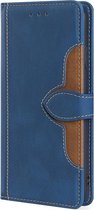 iPhone 12 Pro Max Book Case Hoesje met Magnetische Sluiting - TPU - PU Leer - Pasjeshouder - Apple iPhone 12 Pro Max - Blauw