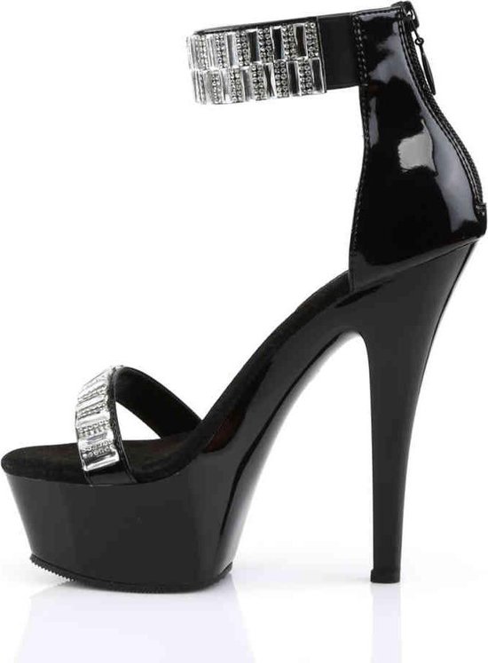 Pleaser Ankle Strap Sandal, Pole Dance Shoes -42 Shoes- KISS-269RS Pole Dance Shoes Zwart