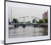 Fotolijst incl. Poster - Haarlem - Water - Nederland - 40x30 cm - Posterlijst