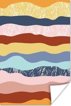 Poster Strepen - Kinderen - Design - 60x90 cm