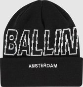 Ballin Amsterdam -  Heren    Muts  - Zwart - Maat One Size