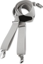 We Love Ties - Bretels - Kinderbretels uni grijs - grijs