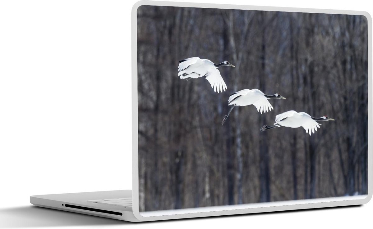 Afbeelding van product SleevesAndCases  Laptop sticker - 11.6 inch - Vogel - Bos - Winter